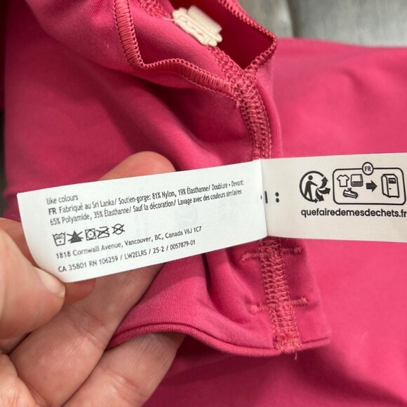 Lululemon NWT Bend This Scoop and Square Bra Raspberry Coulis - Picture 7 of 7